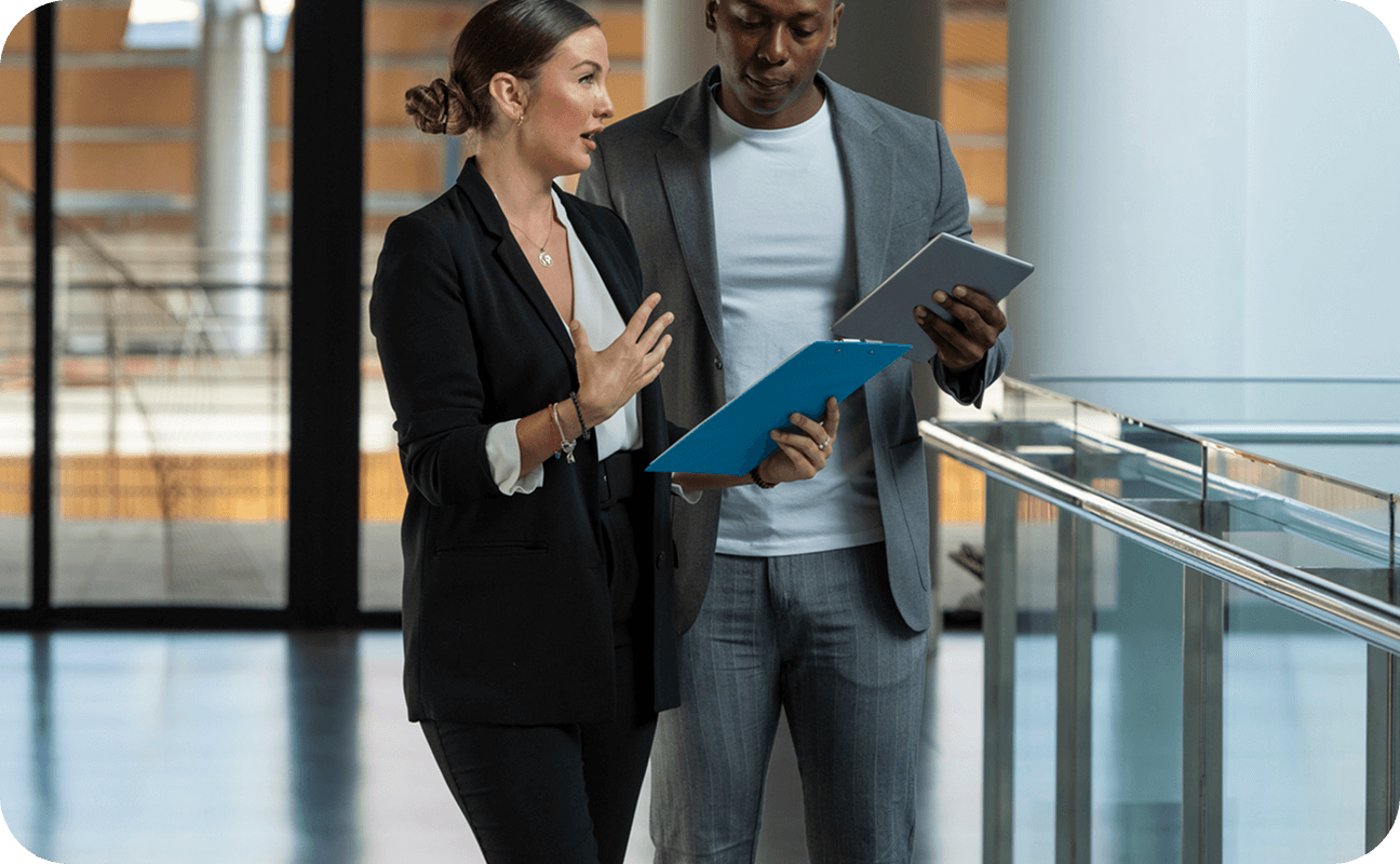 Image of people talking